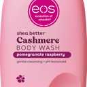 eos Cashmere Body Wash Pomegranate Raspberry, Moisturizing Body Wash, Creamy Gel Formula, with Shea Butter, Glycerin, Vitamin E, pH Balanced, Sensitive Skin, Vegan, 16 fl oz