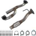 Direct Fit Exhaust Y Pipe Compatible with 2004-2008 Acura TL 3.2L and 2003-2007 Honda Accord 3.0L V6, Flex Replacement