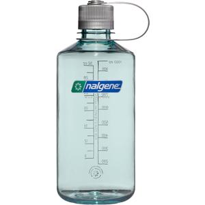 Nalgene Sustain Tritan BPA-Free Water Bottle Made with Material Derived from 50% Plastic Waste (using ISCC certified mass balance), 32 OZ, Narrow Mouth, Seafoam