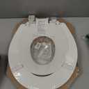 Mayfair NextStep2 Toilet Seat with Built-In Potty Training Seat, Slow-Close, Removable that will Never Loosen, Round, White