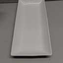 YHOSSEUN Porcelain Serving Platters Rectangular Trays White Serving Platters for Party, Stackable Serving Plates Set of 4, 12 inch