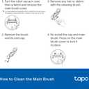 Tapo Brush & Filter Replacement  Includes Easy to Replace 1x Main Brush, 2x Side Brushes, and 2x Washable HEPA Filters, Compatible with RV30 Max Plus, RV30 Max, RV20 Max Plus, & RV20 Max Plus