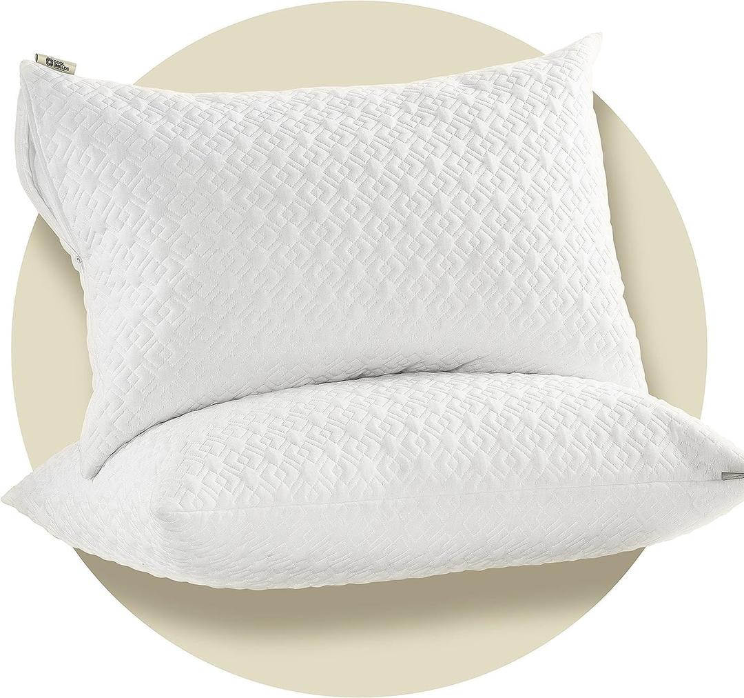 CoolShields Waterproof Pillow Protector, King Pillow Cases, 4 Pack