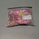 Women's 2 Piece Floral Print Bikini Set Triangle Bathing Suit Spaghetti Strap Tie Backless Swimsuit Sets (Pink, L)