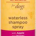 Burt's Bees for Pets Waterless Shampoo Spray for Dogs with Apple and Honey, 6pk, 99.1% Natural Origin Formulas, Waterless Dog Shampoo - Gentle Dry Shampoo for Dogs, Best Dog Shampoo, 6pk, 10 oz