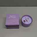 Purple Crystal Candle for Women - 12oz Large Wood Wick Candle with Natural Soy Wax. Luxurious Slow Burn for Meditation with Crystals and Healing Stones. Gift for Birthday, Christmas, Valentines Day