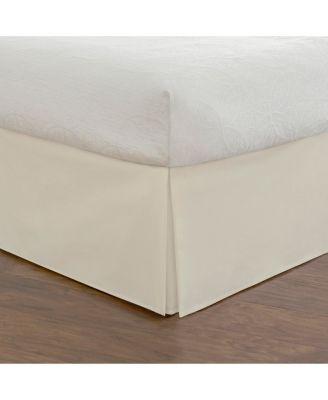 MIYE Bed Skirt, 14 Inch Drop Easy Fit, Machine Washable (White, Full 14" Drop)