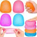 4 Pcs Gummy Squeeze Gumdrop Fidget Gift,Malt Sugar Gumdrop, Adult Cute Sensory Fidget Autism Stress Ball for Anxiety Stress Relief Thing ADHD Office Mental Health Gifts Prizes Party Favors