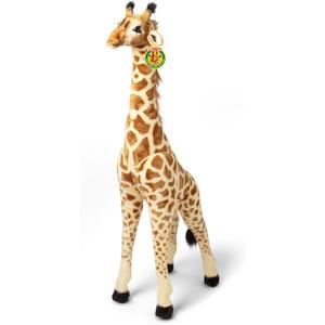 Melissa & Doug Giant Giraffe 4-Foot Lifelike Plush Toy
Jumbo Giraffe, Over 4 Feet Tall, Realistic Stuffed Animal, Wire-Framed Legs, Pretend Play, Preschool Toys for Kids, Ages 3+