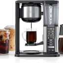 Ninja Specialty Coffee Maker, Hot & Iced Coffee, 6 Brew Styles, 8 Sizes, Small Cup to Travel Mug, 10-Cup Carafe, Fold-Away Frother, Permanent Filter, Removable Reservoir, Black, CM401 (10 cup - Stainless Steel)