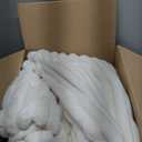 Amélie Home Faux Fur Throw Blanket for Couch, Cozy Fuzzy Fluffy Fur Luxurious Soft Striped Plush Gift Blankets for Family Sofa Chair Bedroom,
 50"x60", Cream White