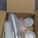 VITEVER [100 Sets - 20oz] Clear Plastic Cups with Lids and Straws, Disposable Cups for Iced Coffee, Smoothie, Milkshake, Cold Drinks