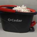 O-Cedar EasyWring Microfiber Spin Mop, Bucket Floor Cleaning System, Red, Gray, Standard