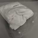 CaliTime Throw Pillow Covers Decorative 26 X 26 Inches Pack of 2 Cozy Chenille Cushion Cases for Couch Sofa Bed Living Room Home True White