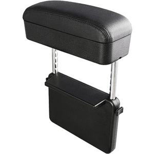 Car Console Armrest Box Arm Rest Height Adjustable Comfort Elbow Pad Universal (Black)
