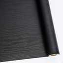 Abyssaly Black Wood Peel and Stick Paper 17.7 in X 413 in Decorative Self-Adhesive Contact Paper Film Easy to Clean Thickening Upgrade Increase Stomata and Reduces Bubble Generation