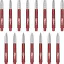 2 x CyeeLife Transparent Alunium-Plastic Dart Shafts 15pcs(5 Sets) 35mm/48mm (Red)