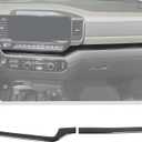 JeCar for Silverado Carbon Fiber Interior Center Console Dash Panel Cover Trim for 2022 2023 2024 2025 2026 Chevrolet Chevy Silverado 1500