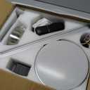 CHESUR 46" Black Flush Mount Ceiling Fans - Low Profile Ceiling Fan Light with Remote/App, 6 Wind Speeds and 3CCT Dimmable, Modern Indoor/Outdoor Fan Light Fixture