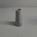A Grade Natural Marble White Flower Vase, Finely Polished Stone White Vase, Decorative Modern Floral Vase, Concisely Designed Centerpiece, Bedroom, Office Wedding (Cylinder)