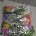 Ouddy Decor 24 Bundles Artificial Flowers for Outdoors UV Resistant Fake Plastic Plants Faux Boston Fern Greenery Stems for Spring Summer Indoor Garden Patio Window Box Kitchen Home Decor, Mixedcolor