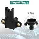X AUTOHAUX MAP Sensor 13627585493 13627551429 Intake Manifold Pressure MAP Sensor Replacement for BMW 135i 3.0L 2008-2011