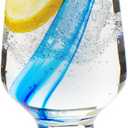 Libbey Blue Ribbon Goblet Glasses, Artisan Inspired, Durable Water Goblets Set of 8, Clear, Stemmed Water Glasses to Showcase Sodas, Cocktails, 12.8 Ounces