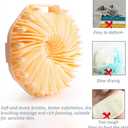 Suddies Body Scrubber, Silicone Body Scrubber, Silicone Loofah, Body Scrub Brush for Effective Showering Exfoliation, Travel Loofah for Women & Men for Delicate Skin (Green)