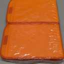 2 Pack Large Storage Boxes with Lids and Handles, Collapsible Linen Storage Bins Organizer Containers Baskets Cube with Removable Divider for Home Bedroom Closet Office (Orange, Small)