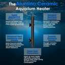Aquarium Heater 50W Super Small Fish Tank Heater with Digital Display Thermostat, Alumina Ceramic Betta Tank Heater Turtle Heater for 5-10 Gallon Tanks