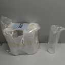 6 Pcs 10 Inch Plastic Clear Cylinder Vase for Home Acrylic Flower Clear Vase Centerpiece for Centerpieces Wedding Party Decorations Opening Round