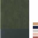 Dotted Journal Notebook Soft Cover PU Leather Journaling Notebooks for Women Men Writing Work Office School 160 Pages 100 GSM Thick Paper A5 Dotted 80 Sheets 5.79"x8.27", Dark Green