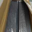 61 Pack Deck Balusters 32.25'' Bow Baluster, Black Metal Deck Spindle and Stairs Railing with Screws,Hollow Rectangle Deck Balusters for Deck Railing Porch(32.25x1.2x0.4Inch)