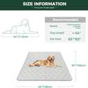 FXW Washable Pee Pads for Dogs, Puppy Pads with Super Absorbent, Specifically Designed for FXW Rollick/Homeplus 24inch 8 Panels Dog Playpen, 63" Square, Khaki, 1 Pack