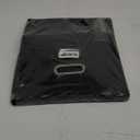 Hleelomi File Organizer Box, Linen Filing Organizer with Lid, Large Desktop File Boxes, Black