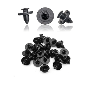 19 pcs 8mm Hole Fender Push Type Retainer Clips Compatible with Nissan Infiniti 01553-09321 Mitsubishi MR328954 Chrysler Dodge MR328954