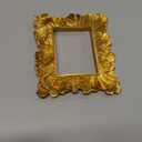 Tatuo 20 Sets Mini Picture Frames and Display Stands Vintage Resin Picture Frame Resin Holder for Home Office Bedroom Living Room Wedding Decor (Gold)