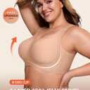 LetsJoli Bras for Women Supportive Wireless Push Up Bra Full Coverage No Underwire Seamless Plus Size for Older Women (XL)