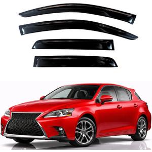 KPY Rain Guards Fit for 2011-2017 Lexus CT200H, Out-Channel Window Visors Vent Wind Deflectors 4PC, Car Accessories for 11-17 Lexus CT200H