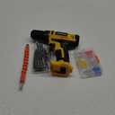 PULITUO 20V Cordless Drill/Driver Kit, 3/8" Keyless Chuck, 2 Variable Speed, 266 In-lb Torque, LED Light, Yellow