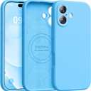 Ktele Magnetic for iPhone 17 Case [Compatible with Magsafe] [Premium Silicone Satin-Smooth Touch] Slim Shockproof Anti-Scratch Microfiber Lining Case, 6.3 inch, Blue