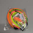 8 Pack 80s 90s Accessories for Women Neon Earrings and Knotted Headbands 80s Party Costume Fashion Outfit for Women