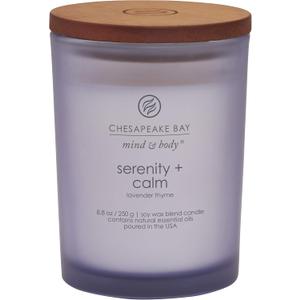 Chesapeake Bay Candle Medium Jar Scented Candle Serenity + Calm (Lavender Thyme) Home Dcor Orange Gifting Idea Burn Time of 50 Hours