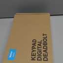 Veise Fingerprint Door Lock Set, Keyless Entry Door Lock, Front Handle Set, Electronic Keypad Deadbolt with Lever Handle, 2 Keys, Auto-Locking, One-time Codes, Easy to Install, Matte Black