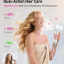 High-Speed Hair Dryer, 160,000 RPM Brushless Motor for Ultra-Fast Drying, 500M Ionic Negative for Frizz Reduce, Low Noise Thermo-Control Blow Dryer with Diffuser for Curly Hair Women and Men,White