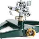 STYDDI Heavy Duty Impact Pulsating Sprinkler for Yard, All Metal Adjustable Rotating Circular Impulse Lawn Sprinkler for Medium to Large Areas, Lawn and Garden, Coverage up to 5,800 Sq. Ft