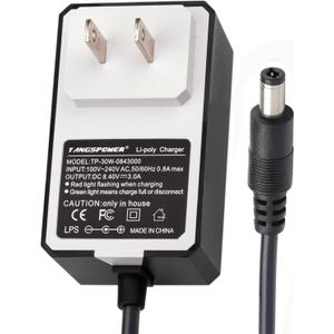 8.4V Charger 3A Power Adapter Li-ion Battery Charger Cord with LED Indicator 2.1x5.5mm Interface Suitable for 7.2V 7.4V 8.4 Volt 2String Lithium Battery Pack