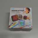 3D Silicone Sensory Activity Board, Fidget Cube Toys for Autism Anxiety Relief, Push and Peel Calm Down Toy for Travel, Stress & ADHD, Sensory Toys for Kids with Autism & Adults