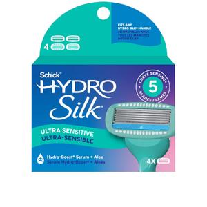 Schick Hydro Silk Ultra Sensitive Womens Razor Refills, 4ct | Razor Blades Refills, Womens Razors for Shaving, 5 Blade Razors for Women Sensitive Skin, Schick Hydro Silk Refill, 4ct
