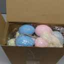 Oudain 7.9 FT Easter Egg Garland Kit Easter Hanging Ornament Colorful Egg Bunting Banner Tree Decorations for Indoor Outdoor Home Wall Fireplace Stairs(Candy)